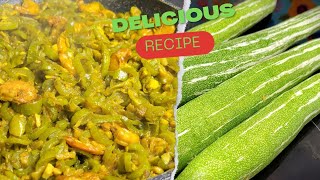 Snake Ground with Shrimp || chichinga vaja || Chichinga Recipe || চিচিঙ্গা ভাজা || চিচিঙ্গা রেসিপি