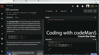 Codewars 7 kyu Count the Ones JavaScript