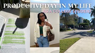 Productive Day in My Life as a College Student || *Getting back into a routine*