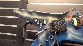 Pantera Dimebag Darrell's Original DEAN guitars. Dean Guitars booth NAMM Show 2009. HD Video