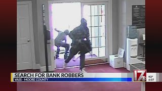 Moore County authorities searching for bank robbery suspects