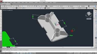 memberi ukuran pada object 3d Autocad