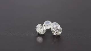 1.0ctアップ･ダイヤモンド･スタッドピアス/Pt900-0.7g/(0.858ct+0.870ct) total1.728ct/GGS/翌日配送可■224968