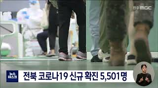 전북 코로나19 신규 확진 5,501명 | 전주MBC 220811 방송