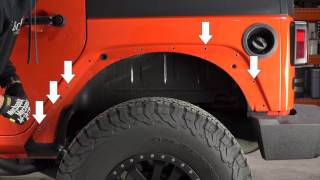 Fishbone Offroad Tube Fenders For Jeep Wrangler JK Install