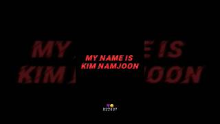 💜😎My name is Namjoon Edit#btsarmy #shortvideo #bts#fanboy#B2T8S7#kpop#armypedia#army