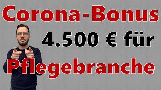 Corona Bonus in der Pflege 2022. Bis zu 4.500 € steuerfrei auszahlen