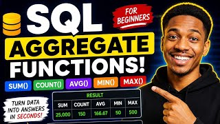 SQL Aggregate Functions Explained (SUM, COUNT, AVG) | Beginner Friendly Tutorial