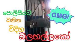 පොලිසියට බනින විදිහ පොඩ්ඩක් අහපල්ලකෝ | මූට නම් හොද පරිප්පුවක් කන්න වෙනව..