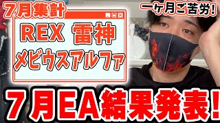 【無料自動売買】２０２３年7月EA検証結果発表①