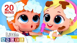 Princesses Elsa & Anna Bath Song |  More Kids Songs & Nursery Rhymes by Little Angel