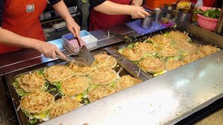 Vegetable Scallion Pancakes / 蔥蔬餅 - Taiwanese Street Food