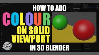 HOW TO ADD COLOUR ON SOLID VIEWPORT IN BLENDER | QUICK TUTORIAL