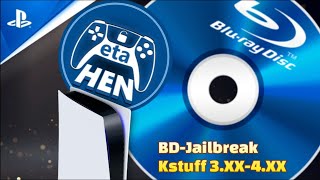 Blu-Ray Jailbreak PS5 Load Kstuff etaHEN .ISO fw 3.XX-4.XX