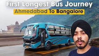 Ahmedabad to Bangalore Longest Bus Journey | 1500 KM | 33 Hours |  Ravina Travels