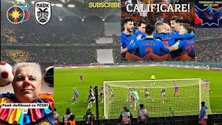 STEAUA BUCURESTI (FCSB) 2-0 PAOK Salonic- a treia victorie falsa -rezumatul meciului din Peluza Nord