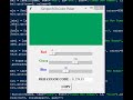 Simple RGB Color Picker using Python