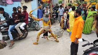 Pothraj Grand Entry // Hyderabad Bonalu 2022 // Small Pothraj Dance 2022