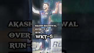 akash madhwal man of the match vs lag | mi vs lsg | #mivslsg #cricketidols #ytshorts