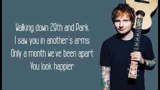 Happier - Ed Sheeran (Lyrics)