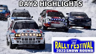 RC Snow Rally Shirakaba 2in1 Rally Festival Snow Round 2023 Day 2 Yaris  WRC Lancia Delta