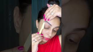 How to make painless eyebrows quickly #shorts #makeup #viral #trending