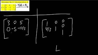 LU Decomposition—3x3 matrix (example)