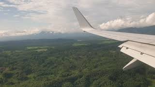 Silchar Barak River Aerial View (Wind Turbulence on Aircraft wing)