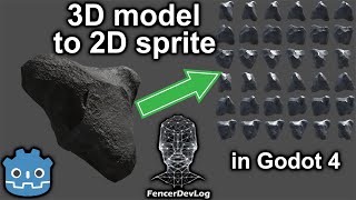 One-click 3D model to 2D sprite in Godot 4.4 (tutorial)