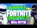 PLAYING FORTNITE BLINDFOLDED?! w/ MYTH | Gaming with Marshmello