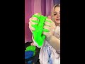 mixing the brightest pigments into slime