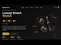 Full Ecommerce Website Design Using HTML CSS JavaScript | Luxury Watch Store Frontend Project