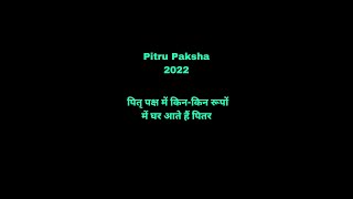 Pitru Paksha 2022 | पितृ पक्ष में किन-किन रूपों में घर आते हैं पितर