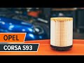 How to change oil filter and engine oil on OPEL CORSA S93 [TUTORIAL AUTODOC]