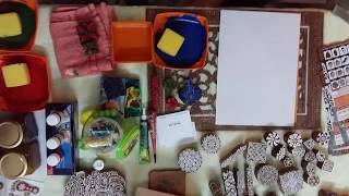 Make Block Print on Paper using Royal Kraft Wooden Blocks