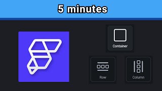 Flutterflow widget explain in 5 minutes - Flutterflow beginner tutorial