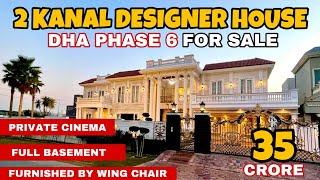 Luxury 2 Kanal House for Sale | Galleria Design, JBL Theater \u0026 Dubai Imports | DHA Lahore