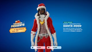 FORTNITE WINTERFEST 2024 PRESENTS DAY 7 SANTA DOGG