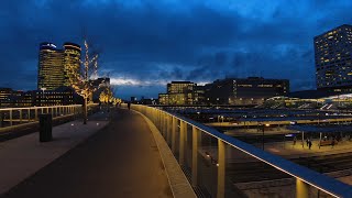 Evening Walk in Utrecht 🎄 | Central Station - Old City Centre 🌆 | The Netherlands - 4K50