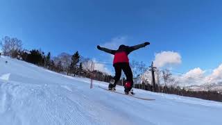 20250122 APPIKOGEN snowboard jump by insta360 X4