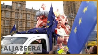 🇬🇧 As Brexit vote looms, protests held outside UK parliament | Al Jazeera English