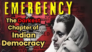 Emergency in India। Darkest chapter in Indian democracy।