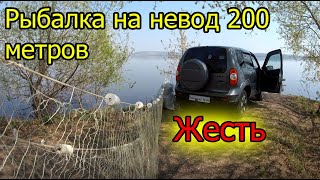 РЫБАЛКА на НЕВОД - 200 метров ! Куча рыбы и Праздник на Урале !