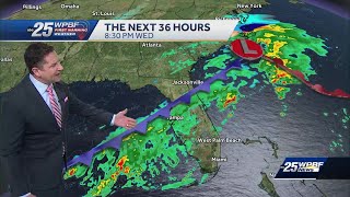 Warm today, cold front tonight across South Florida