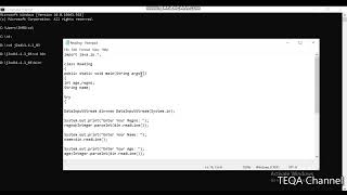 Java sample program using DataInputStream class @teqachannel5068