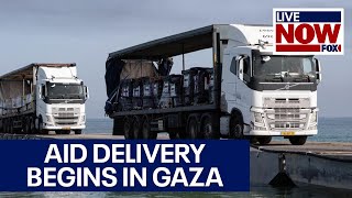 Israel-Hamas war: Aid delivery from temporary pier begins in Gaza | LiveNOW from FOX