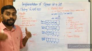 Implementation of Queue || Operations || Data Structures in Python || CBSE XII Computer Science