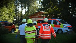 BRK Bereitschaft Markt Indersdorf - Großübung Absturz Kleinflugzeug