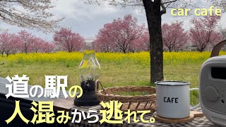 道の駅購入品で車中カフェ｜2023年３月オープン！道の駅まえばし赤城へ行ってみた｜焼きまんじゅうラスク他