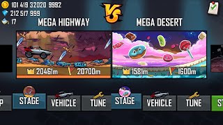 Hill Climb Racing Updated! New Map - MEGA HIGHWAY and MEGA DESERT | GamePlay
